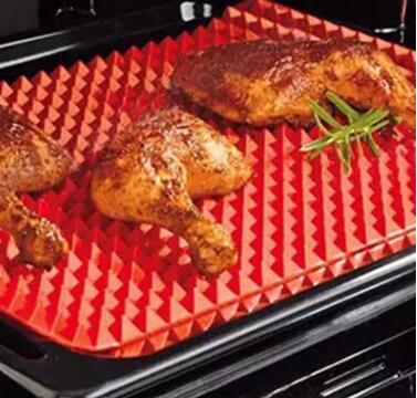 Non-Stick Silicone Pyramid Cooking Mat Baking Mat With Grid Versatile Oven BBQ Cooking Mat Heat-Resistant Mat Kitchen Tools Kitchen Gadgets - Image 2