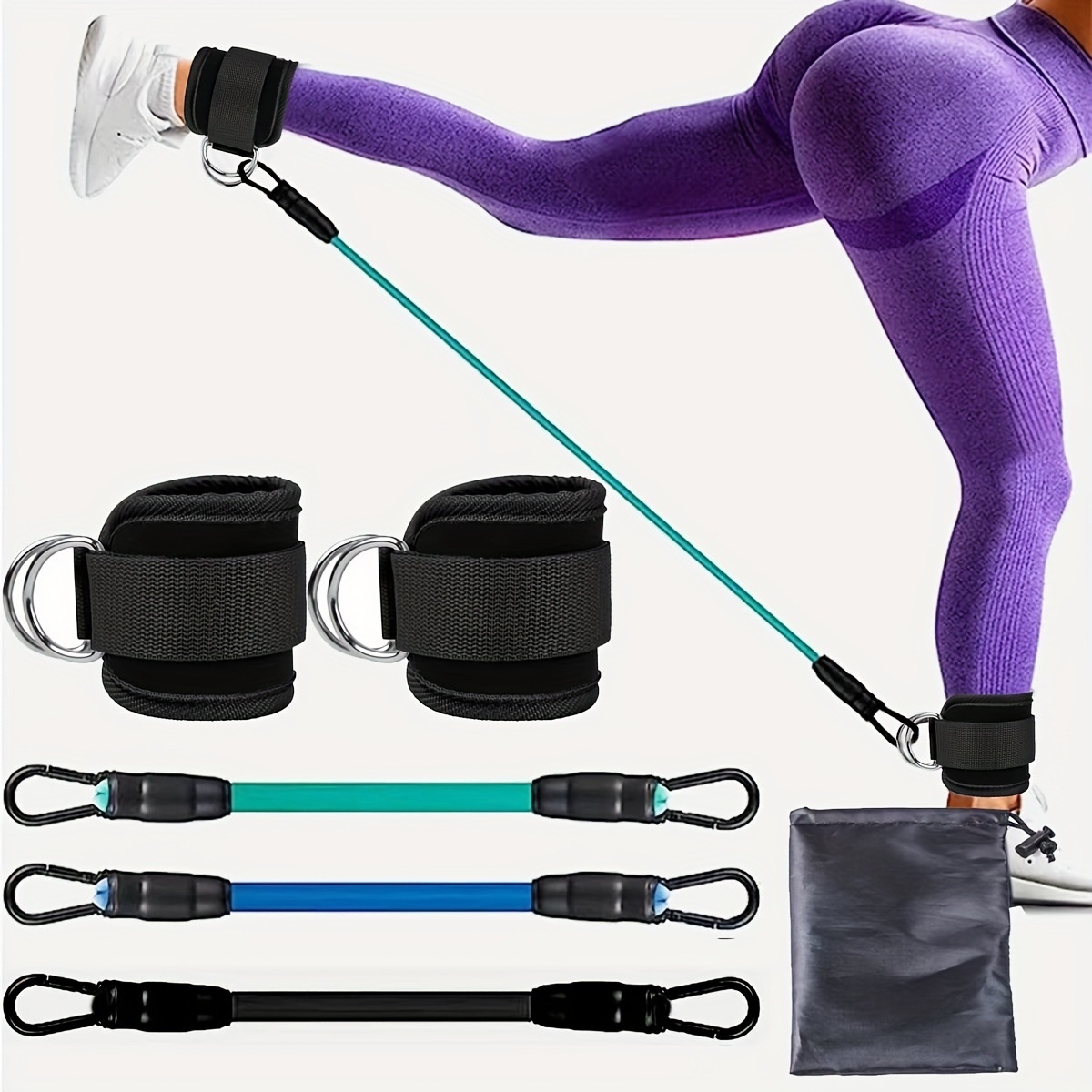 Ankle Strap Resistance Bands Hip Leg Strength Pull Rope Fitness Elastic Training Home Yoga Pilate Crossfit Workout Gym Equipment - Image 7