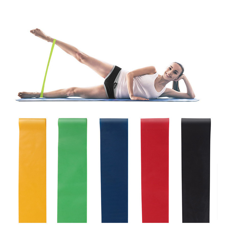 5 Level Resistance Rubber Bands Yoga Training Elastic Bands